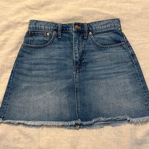 Madewell denim skirt